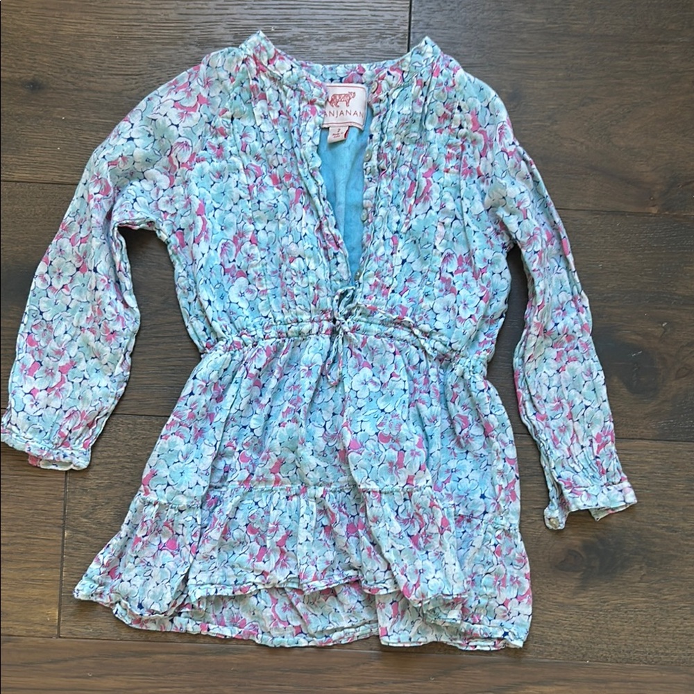Cotton floral Kids Banjanan Dress